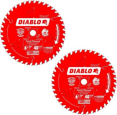 Diablo 6-1/2-Inch x 40-Tooth ATB Precision Finishing Saw Blade Bundle (2-Pack)